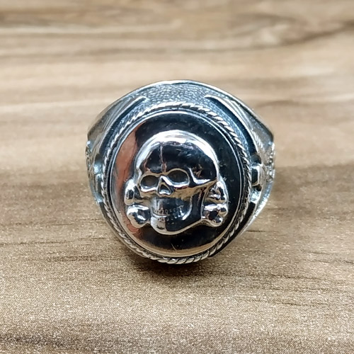 激安大特価！ スカルリング Totenkopf ドイツ ガボール ringミリタリー